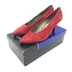 yves saint laurent イヴ・サンローラン パンプス スエード ヴィンテージ ボルドー 36サイズ 箱付き