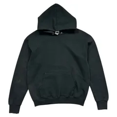 90s フルーツオブザルーム 無地 フーディー パーカー サイズ M  アメリカ製 黒 フェード