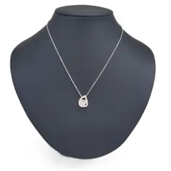 スワロフスキー SWAROVSKI ドロップ ネックレス シルバー クリスタル【中古】