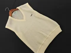 CROCODILE クロコダイル ウール混 Vネック ニット ベスト sizeL/アイボリー ◇■ レディース