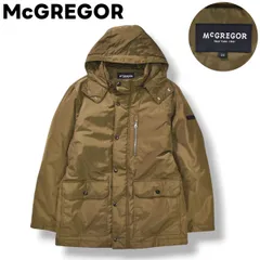 【極暖】 マクレガー McGREGOR フーデット ダウン ジャケット パーカー ブルゾン ジャンパー ウィンドブレーカー M オリーブ x ネイビー カジュアル ウェア シティールック タウンユース メンズ