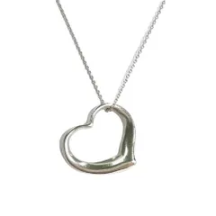 ティファニー Tiffany&Co. オープンハート ラージ ネックレス スターリングシルバー 15.1g エルサペレッティ ロングチェーン【中古】
