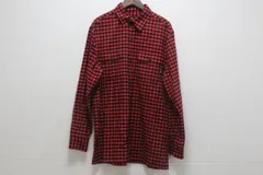 agnes b. アニエス・ベー 長袖シャツ ネルシャツ 綿100％ レッド チェック柄 サイズ40 メンズ 11-K127/1/TCのサムネイル