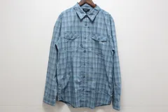 patagonia パタゴニア 長袖シャツ チェック柄 ブルー系 ナイロン×ポリエステル Mサイズ メンズ 11-K131/1/NP