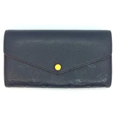 ルイヴィトン LOUIS VUITTON ポルトフォイユ サラ 長財布 モノグラム アンプラント M62125 マリーヌルージュ CA5220 私的刻印有【中古】