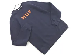 HUF ハフ 裏起毛 スウェット sizeS/紺 ◇■ レディース