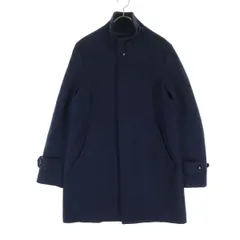green label relaxing グリーンレーベルリラクシング 長袖 スタンドカラー ウールコート S ネイビー UNITED ARROWS ユナイテッドアローズ メンズ 古着
