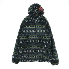 GOTCHA ガッチャ 雪柄 長袖 フリースジャケット XXL ブラック メンズ 古着