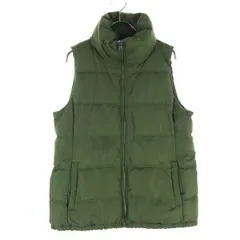OLD NAVY オールドネイビー 裏起毛 中綿ベスト M グリーン メンズ 古着