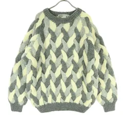 美品 seven islands country セブンアイランドカントリー 長袖 ニット F グレー系 メンズ 古着