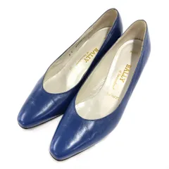 バリー BALLY パンプス レザー ブルー ラウンドトゥ シンプル 約22.5cm相当 レディース【中古】