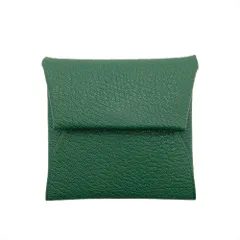 エルメス HERMES バスティア ヴェルソ コインケース シェーブル W刻印 グリーン ヴェールフィズ 小銭入れ【中古】のサムネイル