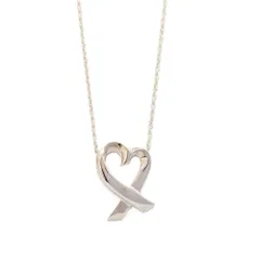 ティファニー Tiffany&Co. ラビングハート ネックレス SV925 3.0g シルバー パロマピカソ【中古】