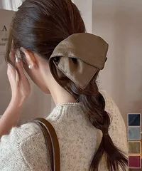 フェイクレザーシュシュ レトロ ヘアゴム