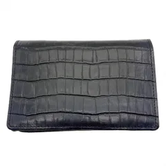 プレリー PRAIRIE 二つ折り財布 レザー ネイビー メンズ【中古】