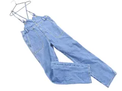 MILKFED ミルクフェド USED加工 サロペット オーバーオール sizeXS/青 ■■ レディース