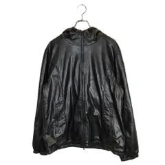 DIESEL ディーゼル J-HIVES-PGBX フェイクレザー ジップアップ パーカー フード ジャケット A200230PGBX M ブラック メンズ