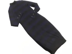 RAG & BONE ラグ＆ボーン カシミヤ混 ボーダー タートルネック ニット ワンピース sizeXS/黒ｘ紺 ◇■ レディース