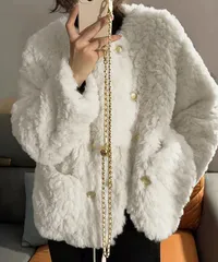 ボアジャケット もこもこアウター