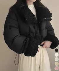 ボアブルゾン リバーシブル中綿ジャケット