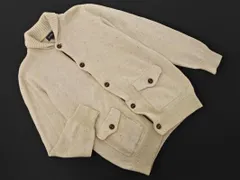 BEAMS ビームス ウール混 ニット カーディガン sizeL/アイボリー ◇■ メンズ