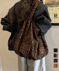 レオパードトートバッグ 大容量バッグ軽い