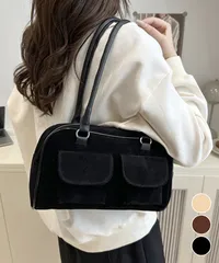 ショルダーバッグ ハンドバッグスエード調