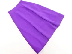 NATURAL BEAUTY BASIC ナチュラルビューティーベーシック ウール混 フレア スカート sizeM/紫 ◇■ レディース