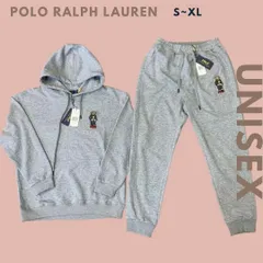 POLO Ralph Lauren ラルフローレン ポロベア フーディー フードパーカー+スウェットパンツ メンズ レディース ユニセックス パンツ セットアップ 上下セット トレーナー スウェットシャツ 長袖 グレー スエット