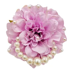 ダリア コサージュ 手作り ブローチ フラワー クリップ ピン 2WAY エレガント フォーマル XH009