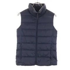 UNIQLO ユニクロ ウルトラライト ダウンベスト M ネイビー 収納袋付き レディース 古着