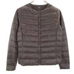 UNIQLO ユニクロ コンパクト ウルトラライトダウンジャケット S ブラウン系 レディース 古着