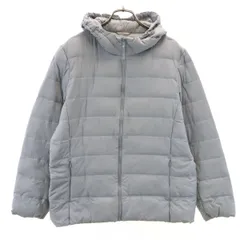 UNIQLO ユニクロ シームレス ウルトラライト ダウンパーカー XL グレー レディース 古着