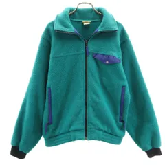 L.L.Bean エルエルビーン 80s USA製 ヴィンテージ フリースジャケット S グリーン系 アウトドア メンズ 古着