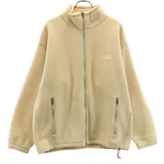 THE NORTH FACE ザノースフェイス フリースジャケット M アイボリー アウトドア NA-3961 メンズ 古着