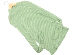 niko and ニコ アンド ボーダー タートルネック カットソー sizeM/緑 ◇■ レディース