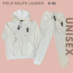 POLO Ralph Lauren ラルフローレン ポロベア フーディー フードパーカー+スウェットパンツ メンズ レディース ユニセックス パンツ セットアップ 上下セット トレーナー スウェットシャツ 長袖 ホワイト スエット