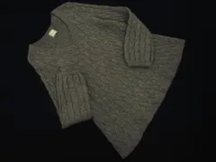 Tiara ティアラ ウール混 ケーブル編み ニット セーター グレー ◇■ レディース