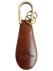 靴べら Teporna] 本革 携帯用 ミニ シューホーン キーホルダー グラデーション [Dom イタリアンレザー キーリング付き ビジネス ゴルフ などに