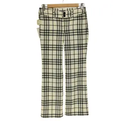 バーバリーブルーレーベル BURBERRY BLUE LABEL チェック柄ストレートパンツ レディース  35