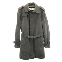 BURBERRY BLACK LABEL バーバリーブラックレーベル ウール ライナー付き ステンカラーコート M ブラック系 三陽商会 メンズ 古着