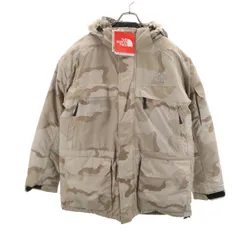 未使用 THE NORTH FACE ザノースフェイス カモフラ マクマード ダウンパーカー L グレージュ メンズ 古着