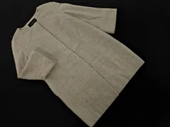 UNITED ARROWS ユナイテッドアローズ ウール混 ノーカラー コート size38/グレー ◇■ レディース