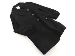 KUMIKYOKU 組曲 ウール100% コート size2/黒 ◇■ レディース