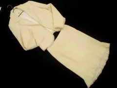 KUMIKYOKU 組曲 ウール混 ツイード ジャケット スカート セットアップ size3/アイボリー ◇■ レディース