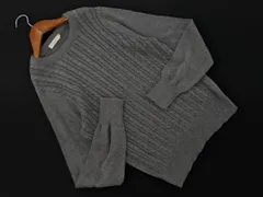 earth music&ecology アースミュージック＆エコロジー ケーブル編み ニット セーター sizeM/グレー ◇■ レディース