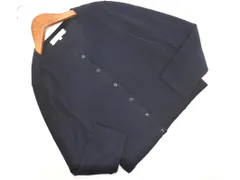 M-PREMIER エムプルミエ クルーネック カーディガン size36/紺 ◇■ レディース