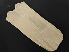 LOWRYS FARM ローリーズファーム 2WAY ロング ニット ベスト sizeF/ベージュ ◇■ レディース