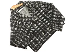 ZARA ザラ ダブルボタン ニット ジャケット sizeS/黒 ◇■ レディース