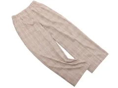 URBAN RESEARCH DOORS アーバンリサーチドアーズ グレンチェック ストレート パンツ sizeM/ベージュ ◇■ レディース